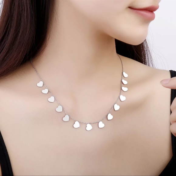 Dangling Hearts Necklace - Picture 3 of 9